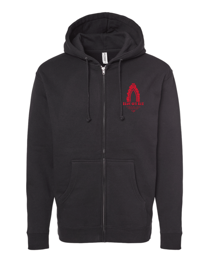 Blue Ox Hooded Zip Up Sweatshirt