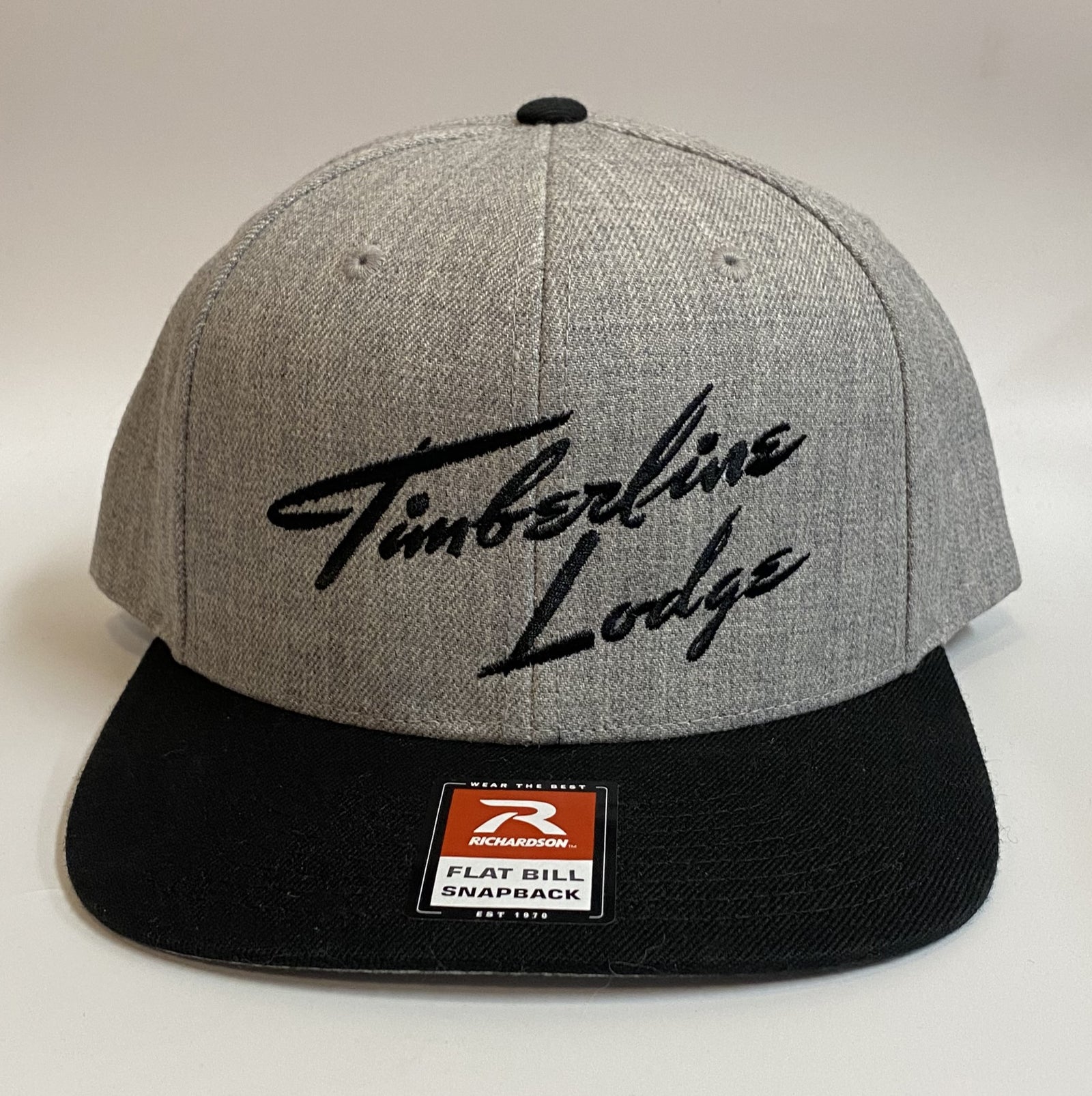Hat - Iconic Text Flat Bill - Grey