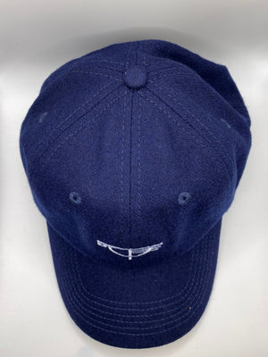 Hat - Cream & Sugar Collection - Wool 6 Panel Dad Hat - Navy