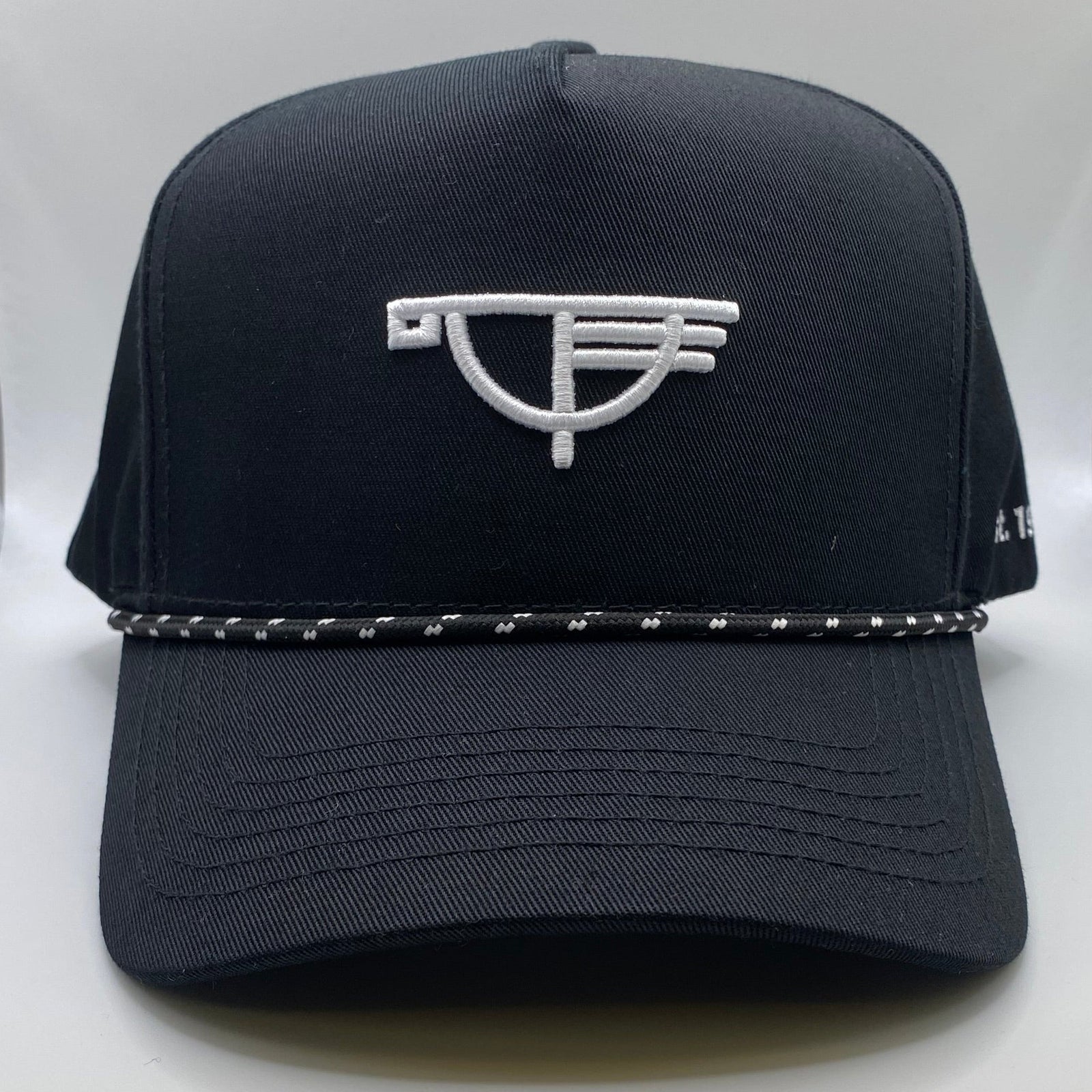 Hat - Cream & Sugar Collection - Station Twill Rope 5 Panel Snapback - Black