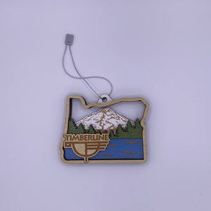 Oregon Outline Wood Carved Ornament
