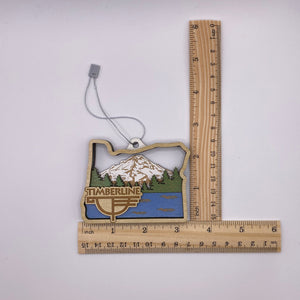 Oregon Outline Wood Carved Ornament