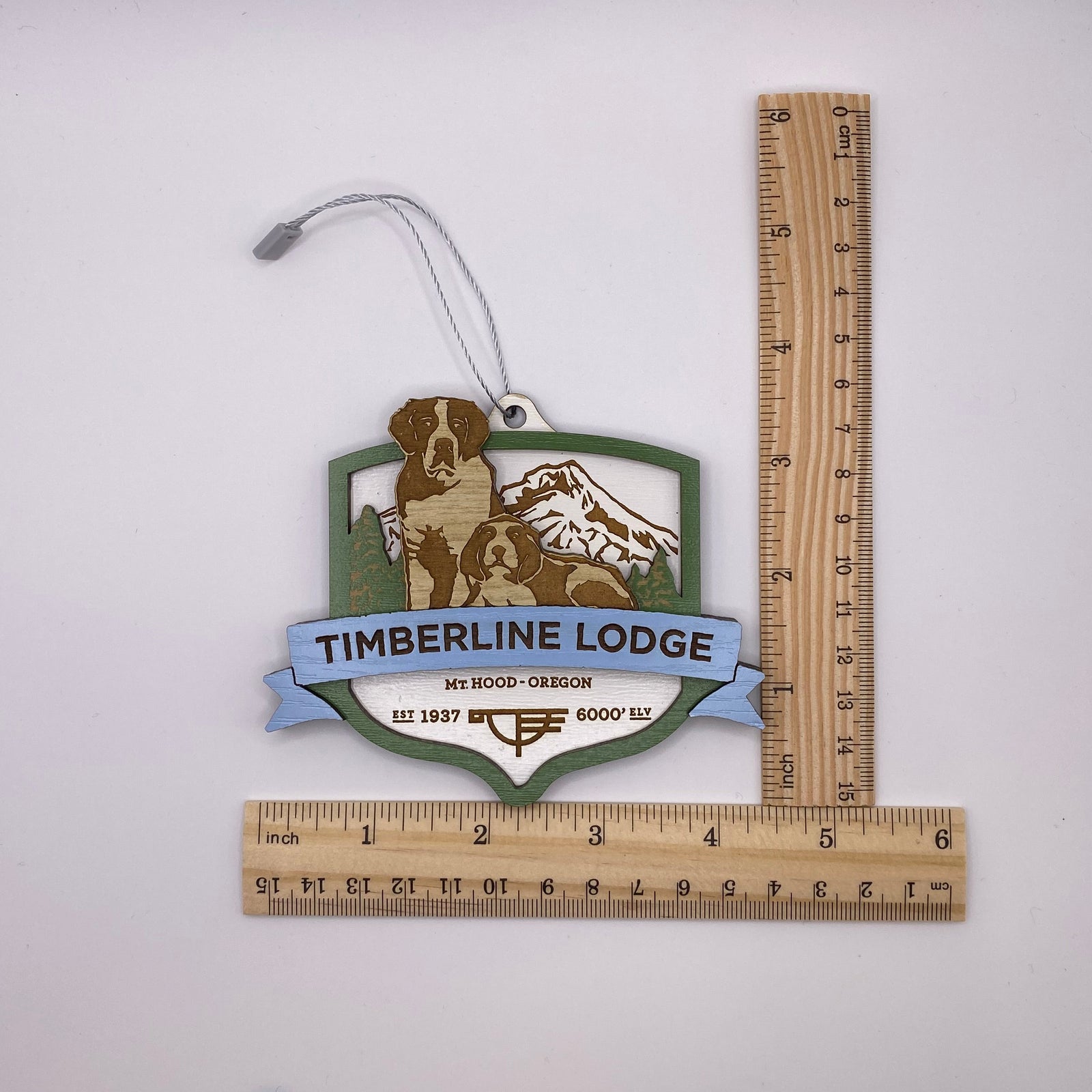 Heidi and Bruno Wood Carved Ornament