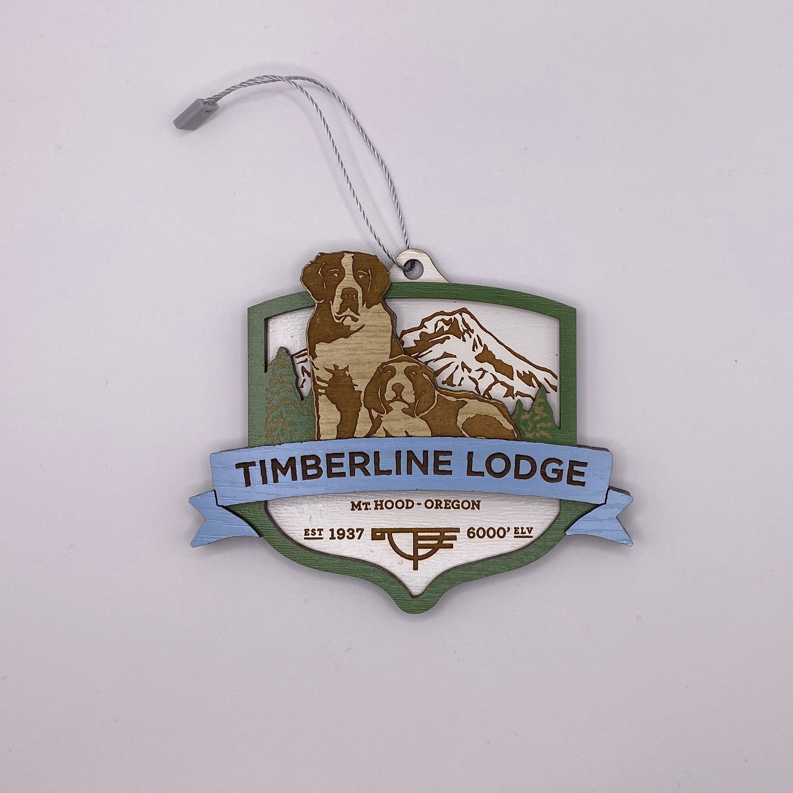 Heidi and Bruno Wood Carved Ornament