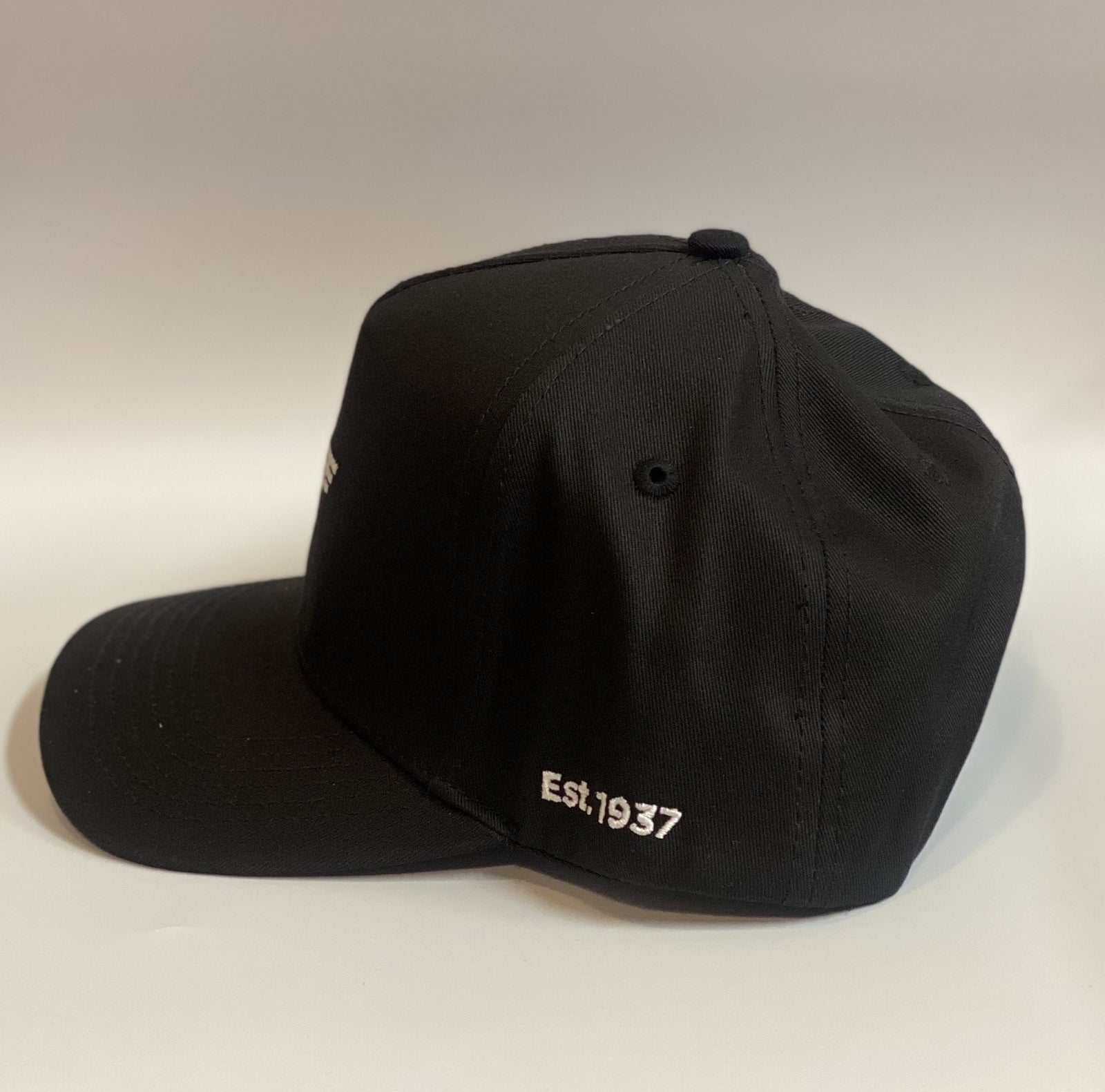 Hat - Snowgoose Collection - 5 Panel Twill Snapback - Black