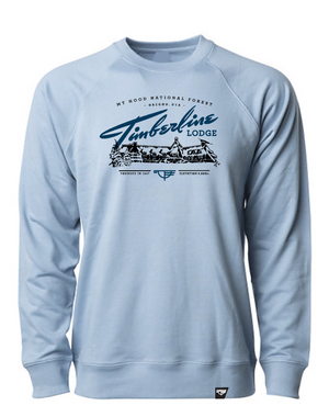 Iconic Lodge Adult Crew Neck - Misty Blue