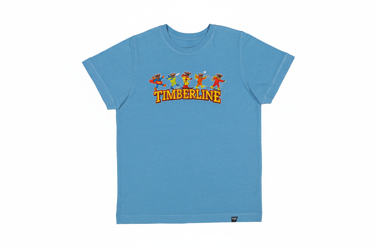 Timberline Beholden Bears Short Sleeve Kids Tee Shirt - Blue