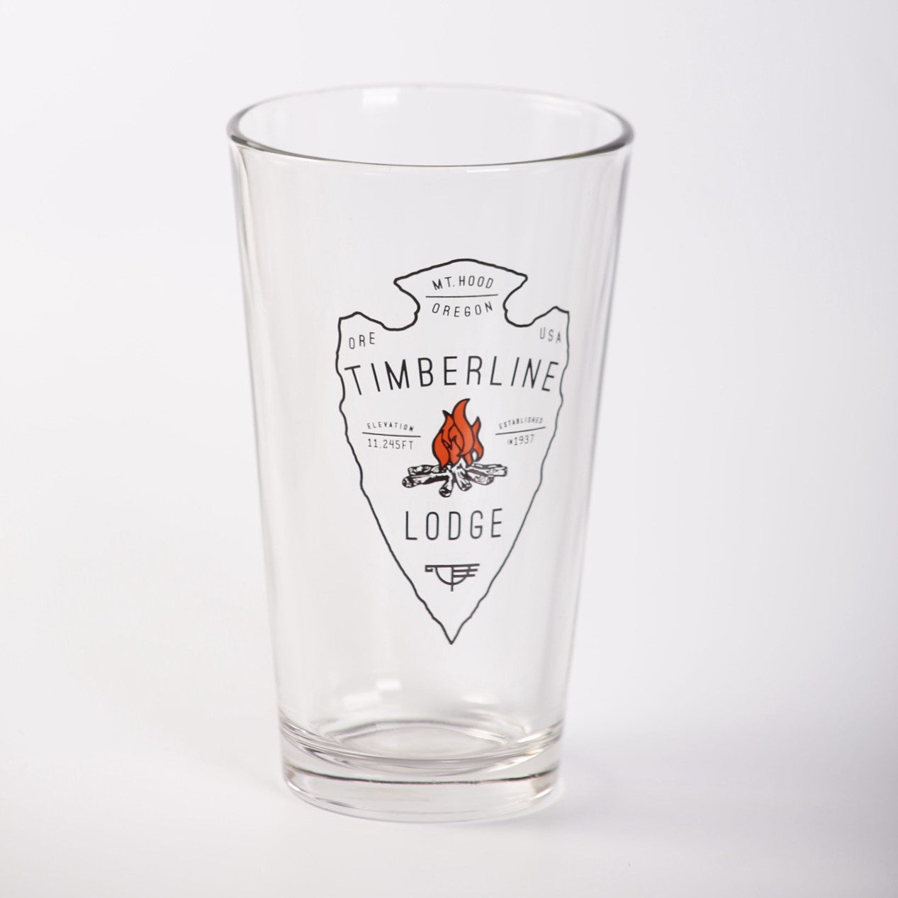 16Oz. Arrowhead Fire Pint Glass