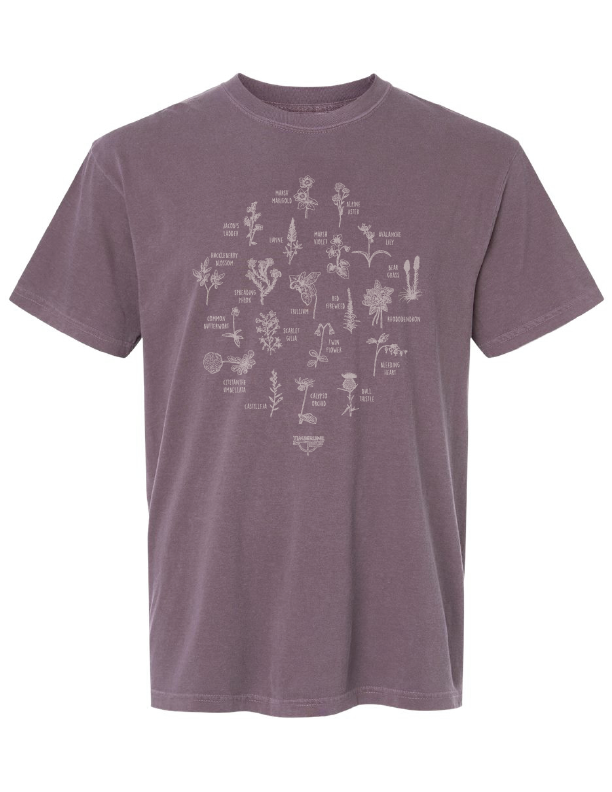 Northwest Flowers Tee - Dusk