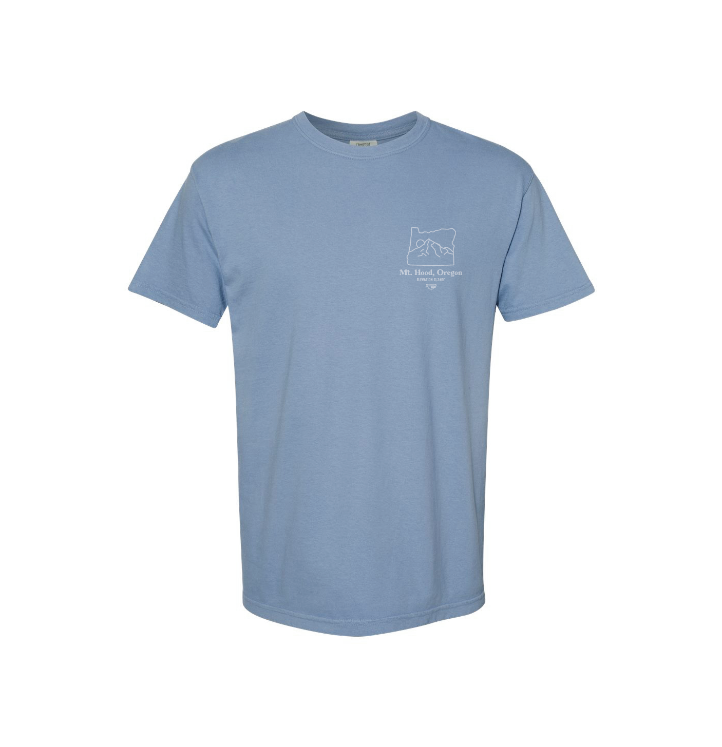 Northwest Mountains Tee - Washed Denim