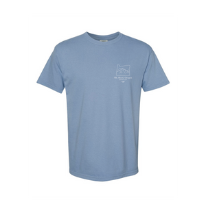 Northwest Mountains Tee - Washed Denim