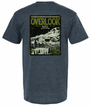 Overlook Tee — Charcoal Heather, back
