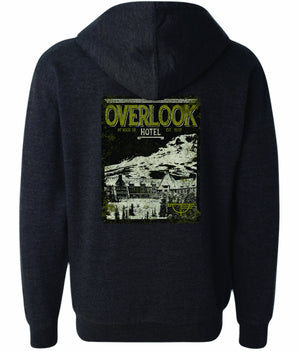 Overlook Zip Hoodie — Charcoal Heather, back