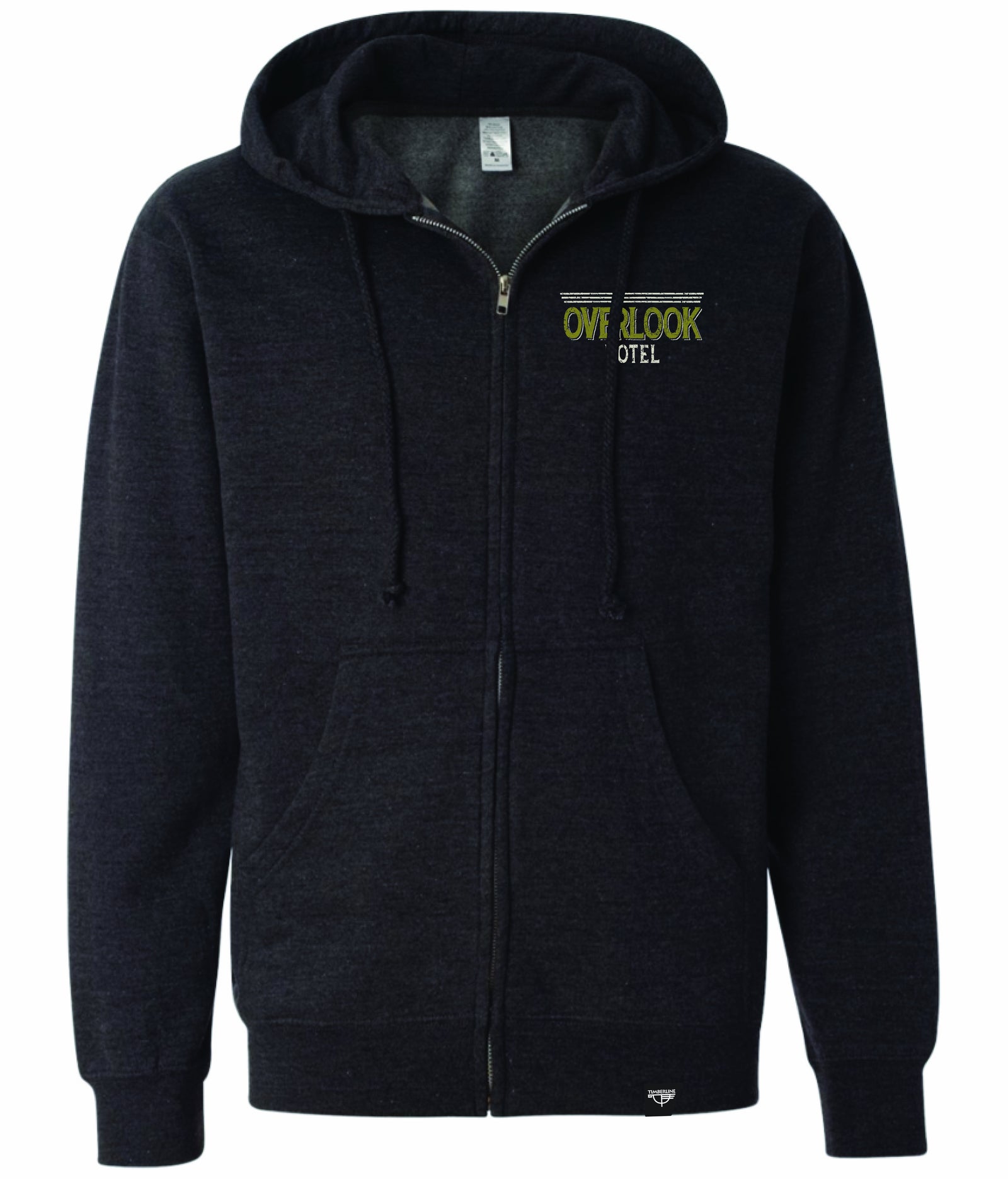 Overlook Zip Hoodie — Charcoal Heather, back