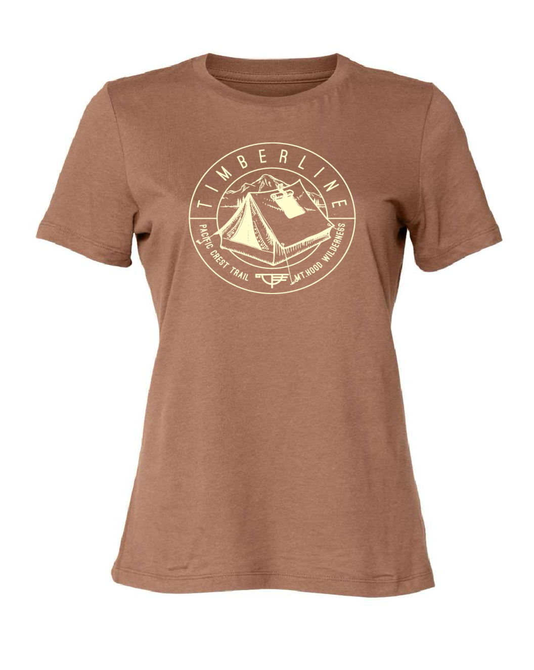 Pacific Crest Trail Women's Cut Short Sleeve T-Shirt - Chestnut