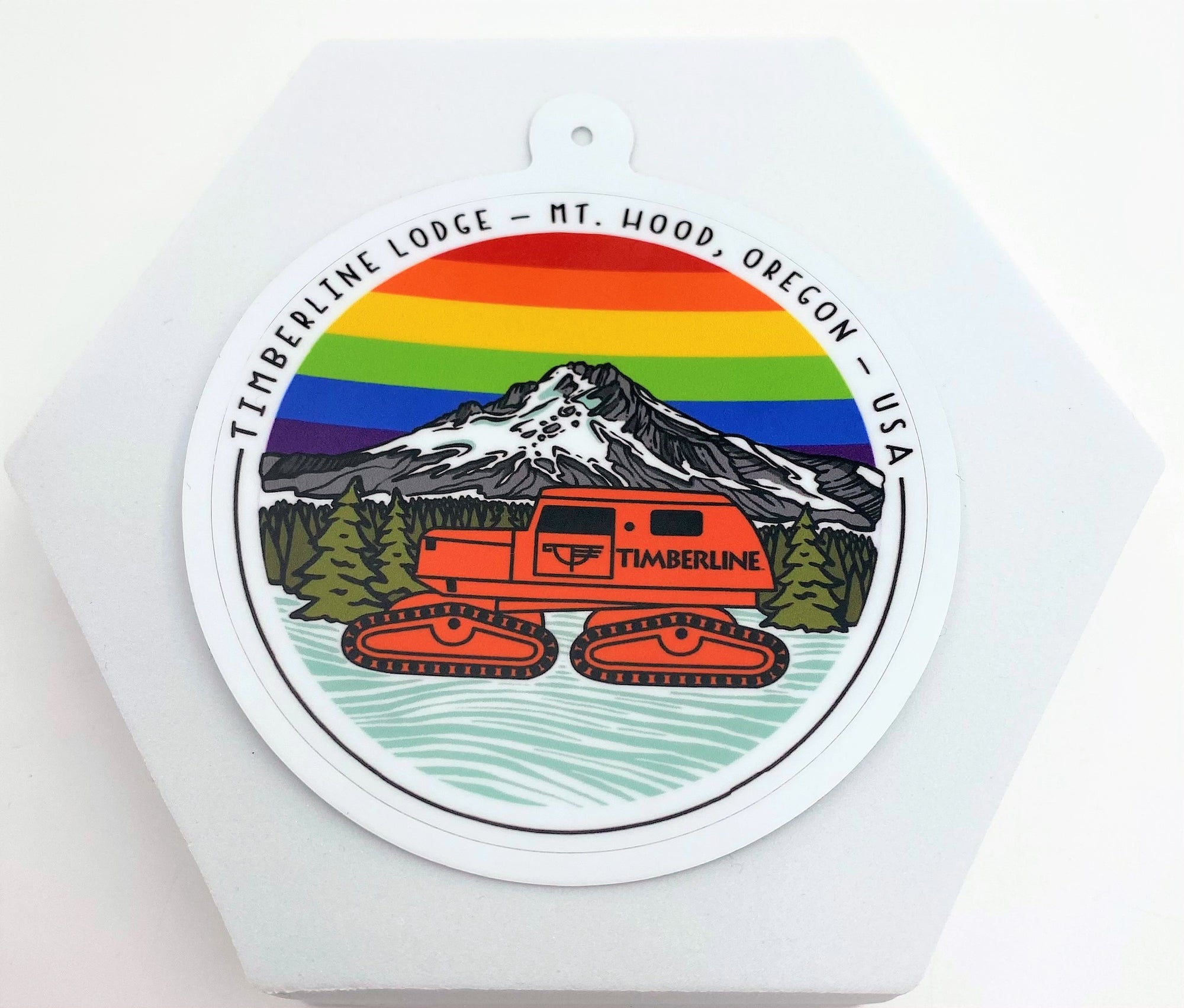 Timberline Lodge Pride Sticker