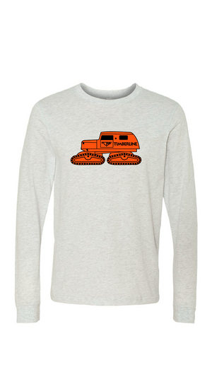 Tucker Snowcat Adult Long Sleeve Shirt - Grey