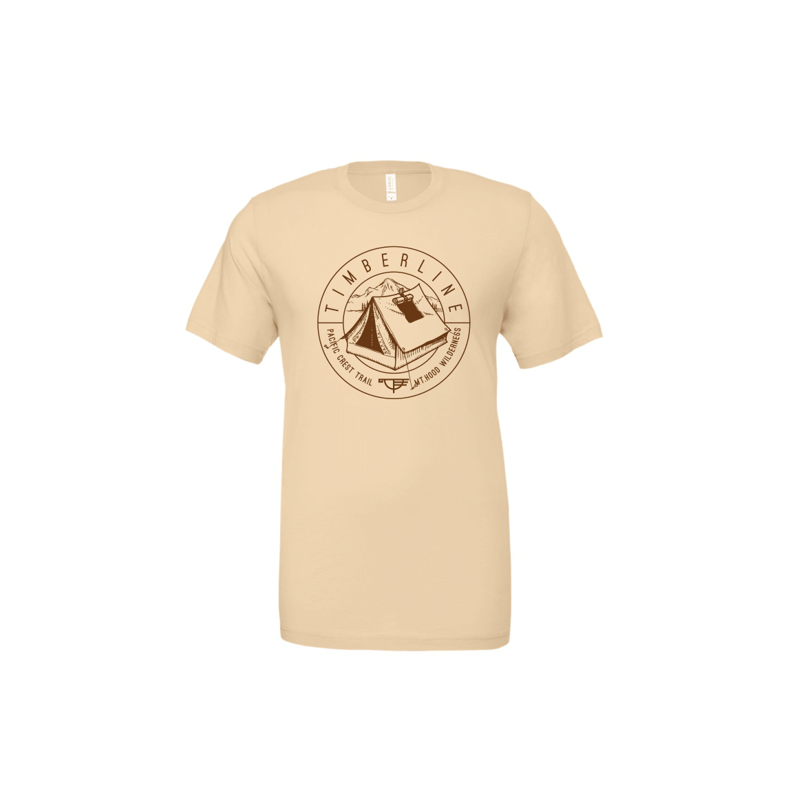 Pacific Crest Trail Adult Short Sleeve T-Shirt - Cream
